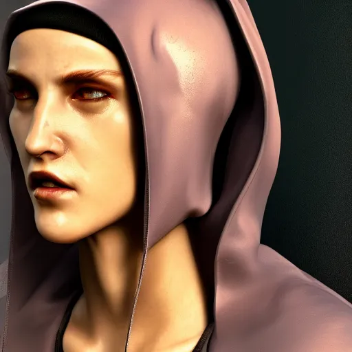 Image similar to cyberpunk nun warrior, highly detailed, 4k, HDR, smooth, sharp focus, hyper realistic, high resolution