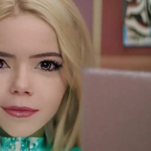 Image similar to film still of belle delphine in a movie directed by quintin tarantino