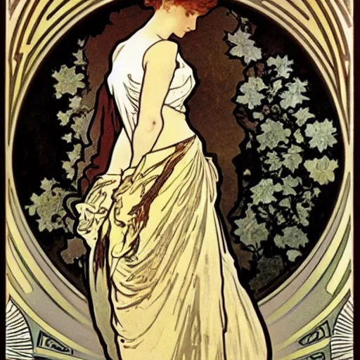 Image similar to alphonse mucha