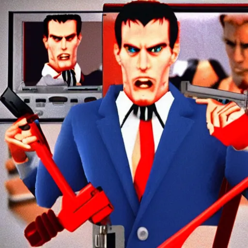 Image similar to american psycho on nintendo 6 4