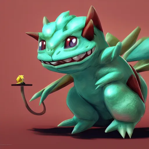 Image similar to pokemon venusaur, style game square enix life, trending on artstation, painted by greg rutkowski, render naughty dog, octane render, detailed