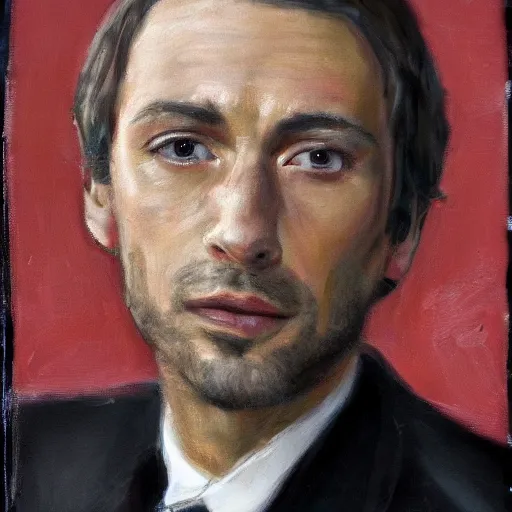 Prompt: portrait of luc lecointre, handsome, 4 k, high quality, ultra realistic