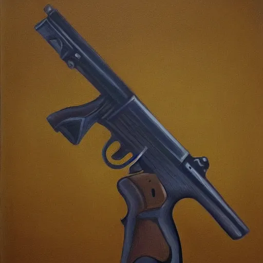 Prompt: Le Gun artwork of a cat