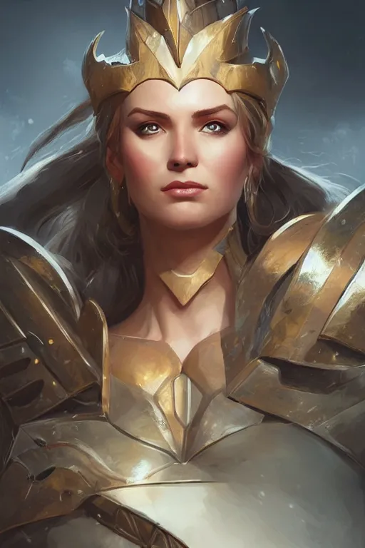 Image similar to amazon valkyrie athena, d & d, fantasy, portrait, highly detailed, headshot, digital painting, trending on artstation, concept art, sharp focus, illustration, art by artgerm and greg rutkowski and magali villeneuve