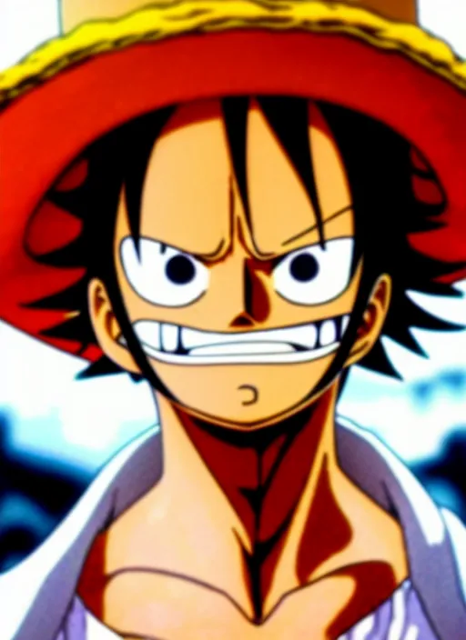 Image similar to photograph of a luffy face, depth of field, focus,