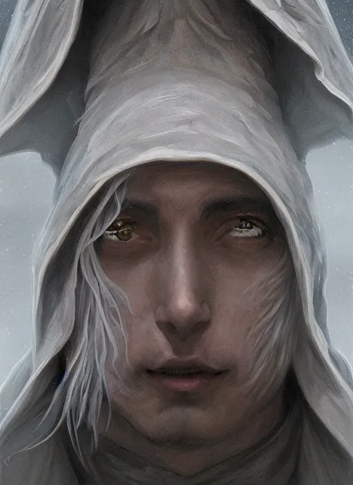 Prompt: Portrait of Kermit the Frog, white glowing eyes, silver hair, cloak, ethereal wings, male, fantasy, extremely detailed, digital painting, artstation, concept art, smooth, sharp focus, illustration, stunning lighting, art by artgerm and greg rutkowski and alphonse mucha and simon stalenhag, realistic character concept, high fantasy, light atmosphere, golden ratio, cinematic lighting, hyperdetailed, high resolution, insanely detailed and intricate, artstation, Marc Simonetti, Greg Rutkowski, 8k