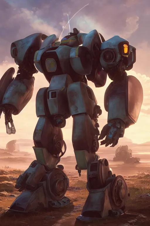 Image similar to mechwarrior 5 : mercenaries mech megaman transformer robot boss tank engine game octane render, 4 k, hd 2 0 2 2 3 d cgi rtx hdr style chrome reflexion glow fanart, global illumination ray tracing hdr fanart arstation by ian pesty by jesper ejsing pixar and disney unreal zbrush central hardmesh