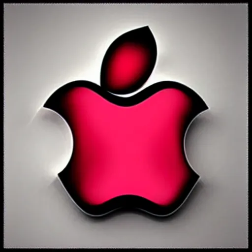 Image similar to An apple is made of ruby crystal.