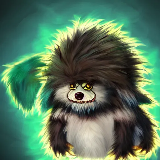 Prompt: photorealistic furry kuriboh