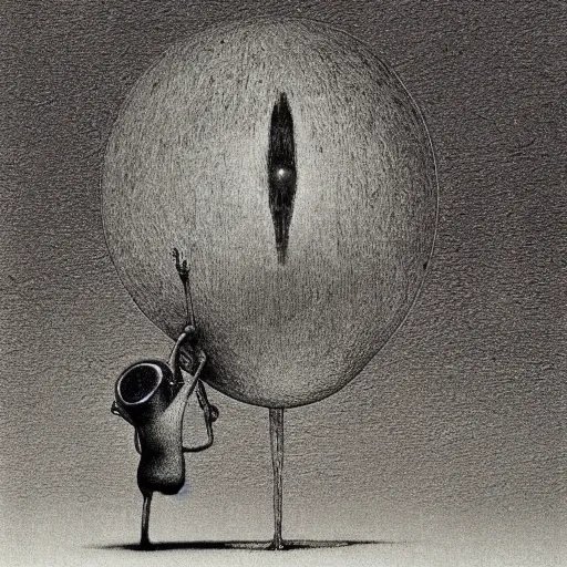 Prompt: a minion drawn by Beksinski