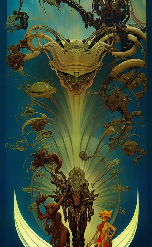 Image similar to exquisite imaginative alien creature poster art, movie art, by lucusfilm, weta studio, alphonso mucha, james jean, frank frazetta, 8 k, denoised