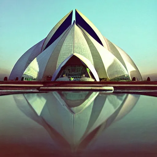 Prompt: futuristic spiral glass lotus temple by buckminster fuller and syd mead, intricate contemporary architecture, photo journalism, photography, cinematic, national geographic photoshoot