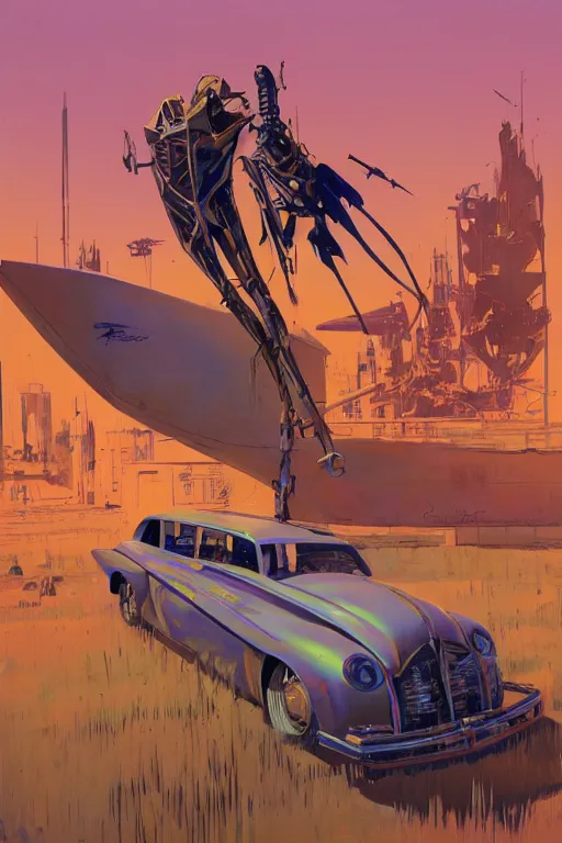 Image similar to marsh flea,painted by Michael Hague and Syd Mead,trending on artstation, flamboyant lighting low angle view,blueprint ,american romanticism ,inverted colors ,splash art,narrative realism ,