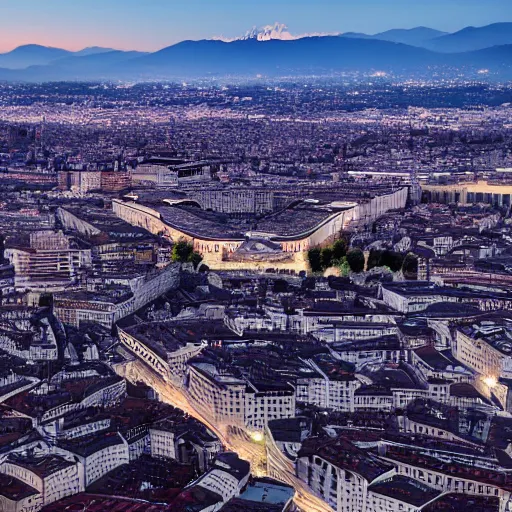 Image similar to Turin city, high details, 8k, realistic, sharp