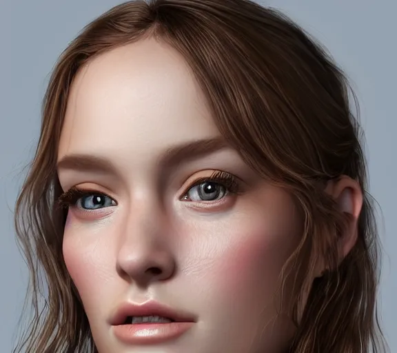 Image similar to award - winning intricate highly detailed photorealistic artwork featuring a hyper - realism digital portrait of the most beautiful woman in the world, zbrush, perfect eyes. by artstation, deviant art.