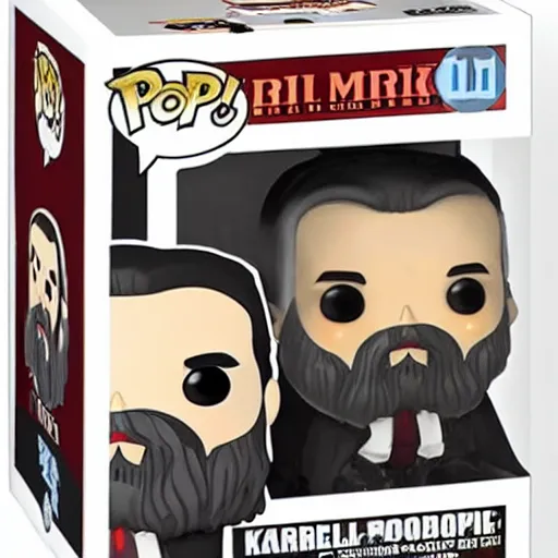 Image similar to Karl Marx Funko Pop