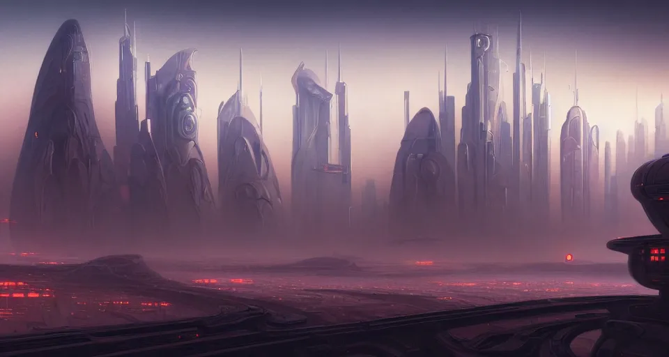 Prompt: cinematic shot, futuristic city on the mars with towers made of stacked disks, utopian, digital painting, artstation, concept art, smooth, sharp focus, illustration, intricate, elegant, highly detailed, in the style of greg rutkowski and alphonse mucha and artemisia, 8 k, highly detailed, jurgens, rutkowski