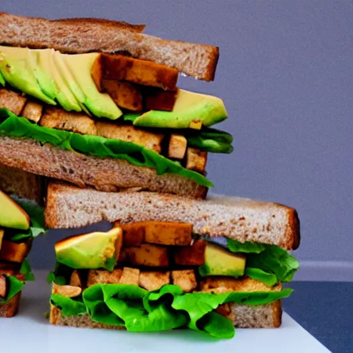 Image similar to sandwich with avocado and rosted tofu