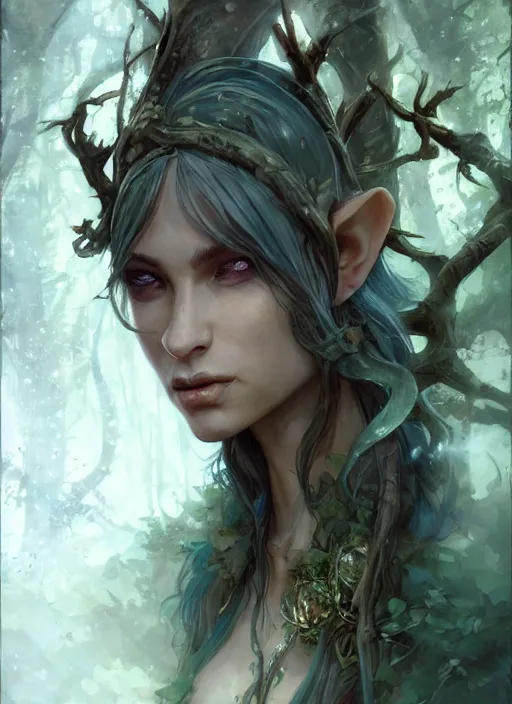 a forest elf, beautiful, dnd character art portrait, | Stable Diffusion ...