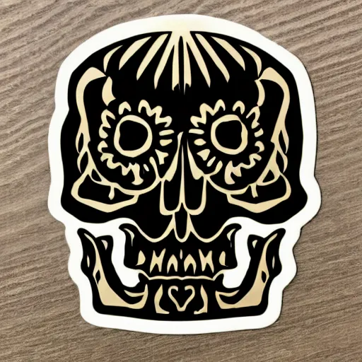 Image similar to metal skull sticker