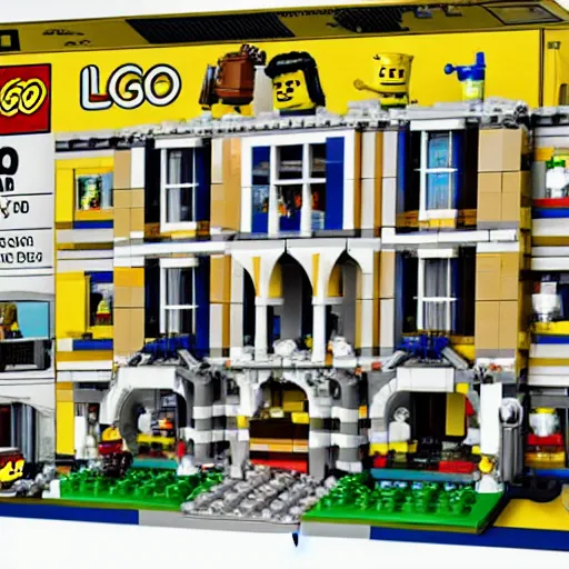 Image similar to mar - a - lago fbi raid lego set