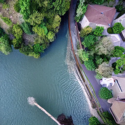 Image similar to river [ milk instead of water ] [ drone view ]