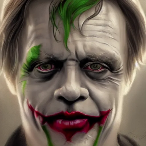 Prompt: mark hamill as the joker!! luke skywalker. mark hamill!! oil painting, artgerm, artstation, highly detailed, portrait