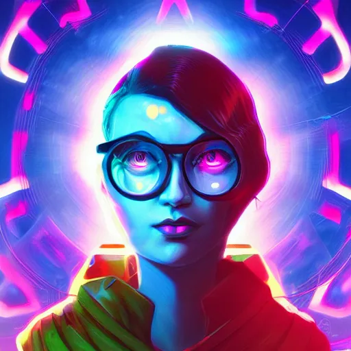 Image similar to skill magic geek inside matrix deepdream radiating a glowing aura stuff loot legends stylized digital illustration video game icon artstation lois van baarle, ilya kuvshinov, rossdraws,