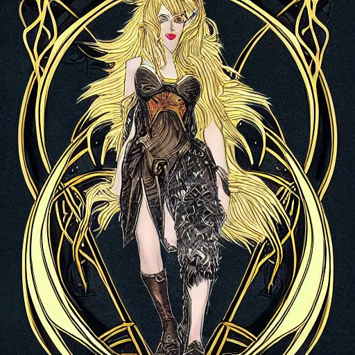 Image similar to fenrir art nouveau