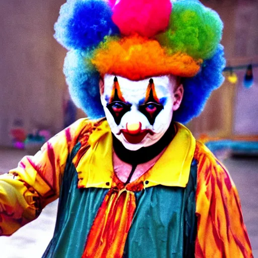 Image similar to clown warrior