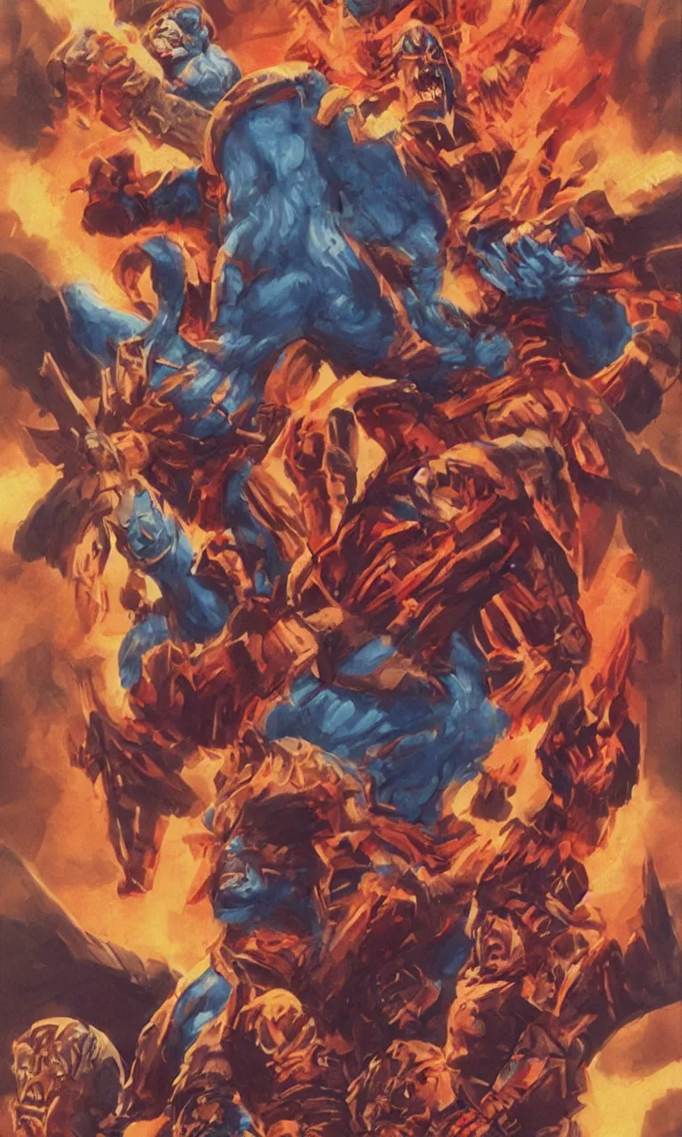 Image similar to giant he - man character design by alex ross
