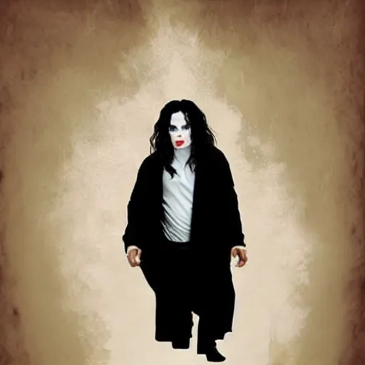 Image similar to Michael Jackson as Voldemort