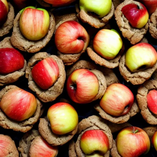 Image similar to apple fruits consisting of cookies