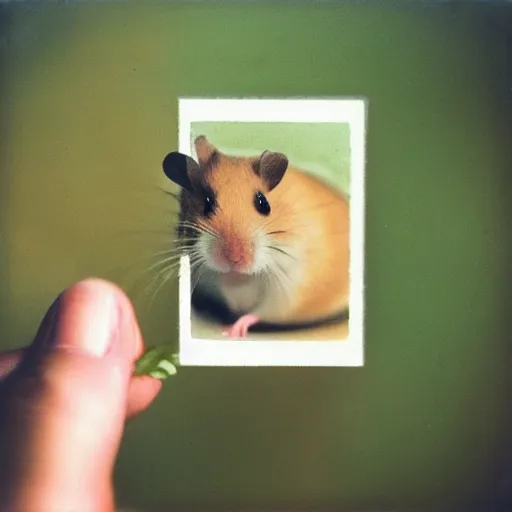 Man holding a tiny, beautiful hamster Stock Photo by ©fantom_rd 100965504