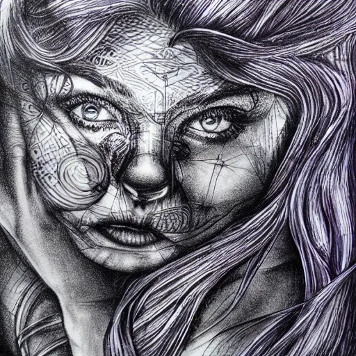 Image similar to well that's your problem right there!, detailed ballpoint art