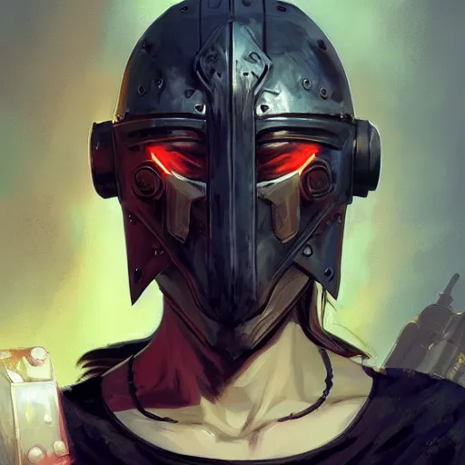 Image similar to cyberpunk viking helmet mask warrior goddess robot ninja fantasy, art gta 5 cover, official fanart behance hd artstation by jesper ejsing, by rhads, makoto shinkai and lois van baarle, ilya kuvshinov, ossdraws