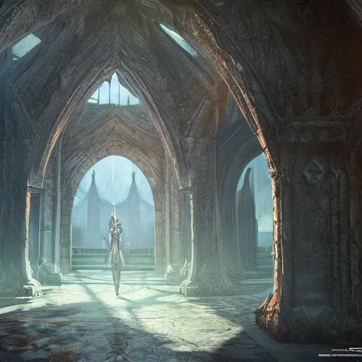 Prompt: ,inside a magical ethereal elven city highly detailed, 4k, HDR, award-winning, artstation, octane render