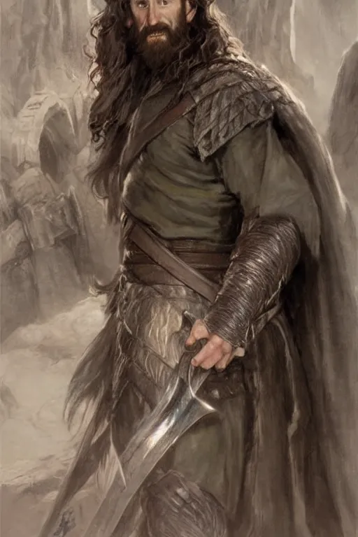 Prompt: Thorin. concept art by James Gurney.