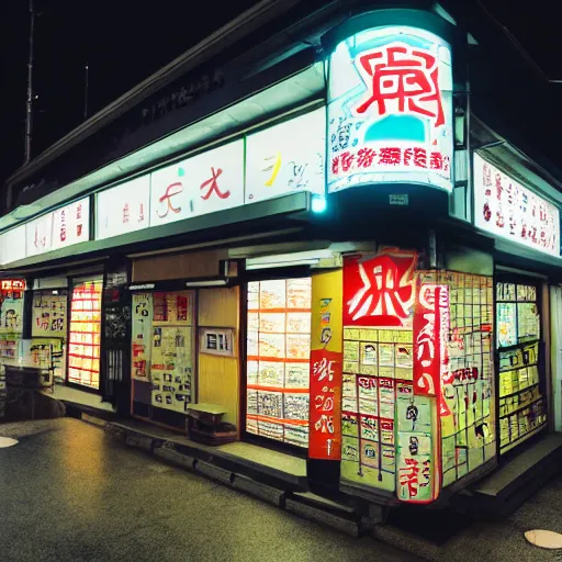 Image similar to photo of Japanese convenience store at night