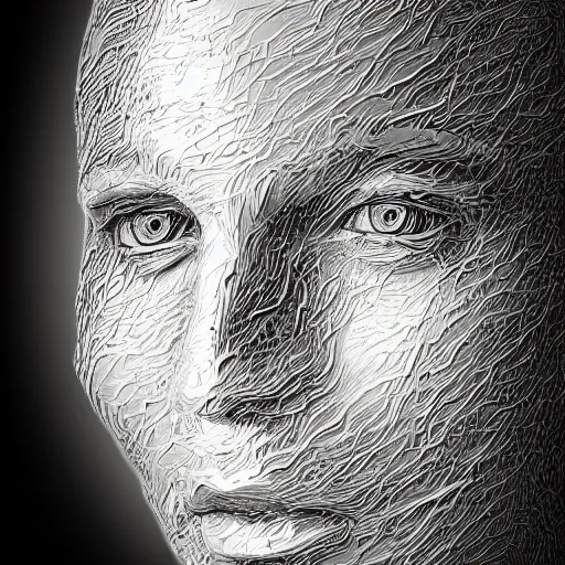 Image similar to water artwork manipulation of a human head,, ray tracing, sharp focus, realistic water, long shot