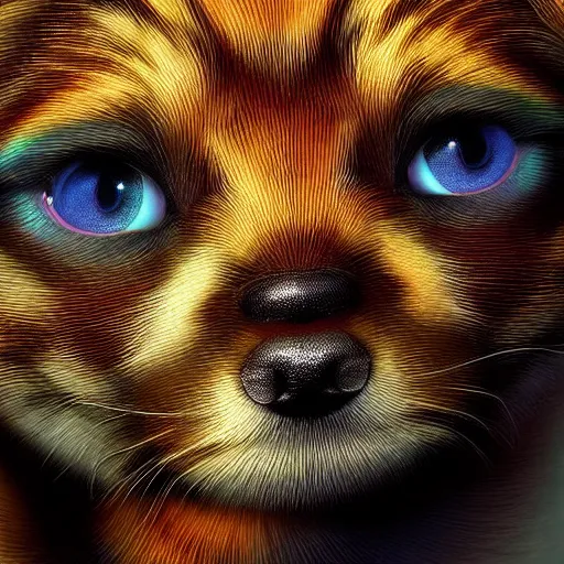 Image similar to photorealistic puppies, kittens, and rainbows. hyperdetailed photorealism, 1 0 8 megapixels, amazing depth, glowing rich colors, powerful imagery, psychedelic overtones, 3 d finalrender, 3 d shading, cinematic lighting, artstation concept art