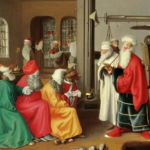 Image similar to Sinterklaas discovering a new element