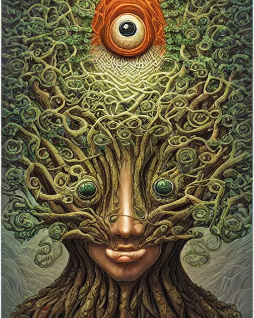 Prompt: the oracle of trees by naoto hattori, masterpiece