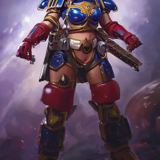 Prompt: space marine as an anime girl, full body shot, portrait made by Stanley Artgerm, WLOP, Rossdraws, James Jean Andrei Riabovitchev, Marc Simonetti, Yoshitaka Amano, Artstation, perfect face