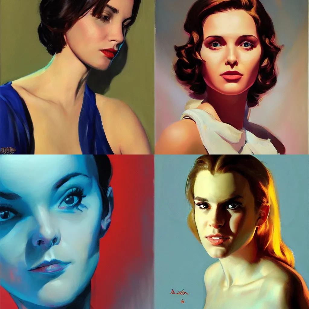 Prompt: portrait _ girl _ beautiful _ alex _ ross