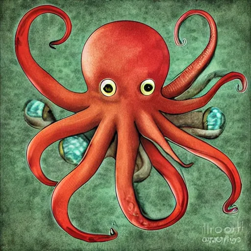 Image similar to octopus playing football, highly detailed digital art