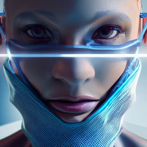 Image similar to ultra realistic and intricate detailed photograph of a futuristic surgeon, doctor, medicine, healthcare, technology, innovation, bright modern style, artstation, unreal render, depth of field, ambient lighting, award winning, stunning