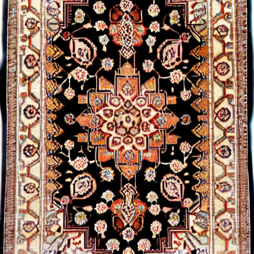 Image similar to persian rug with mango ornament