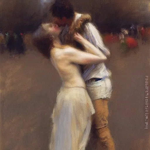 Prompt: the kiss, ron hicks