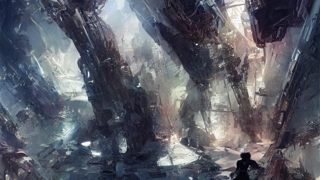 Prompt: self portrait by Stephan Martiniere.